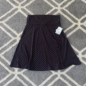 lularoe azure red polka dot skirt